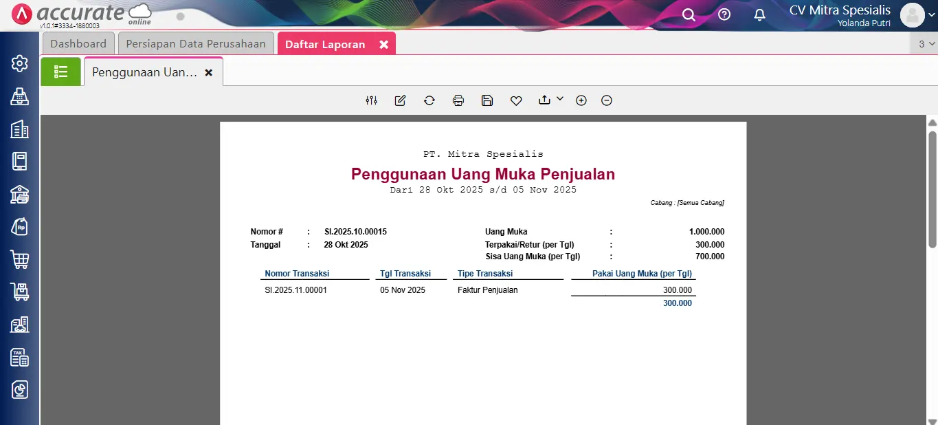 mencatat penjualan gift voucher